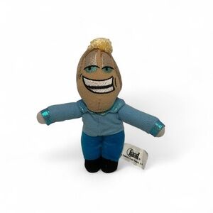 Small plush toy of a character from the Food Network. Couch Potato plush toy